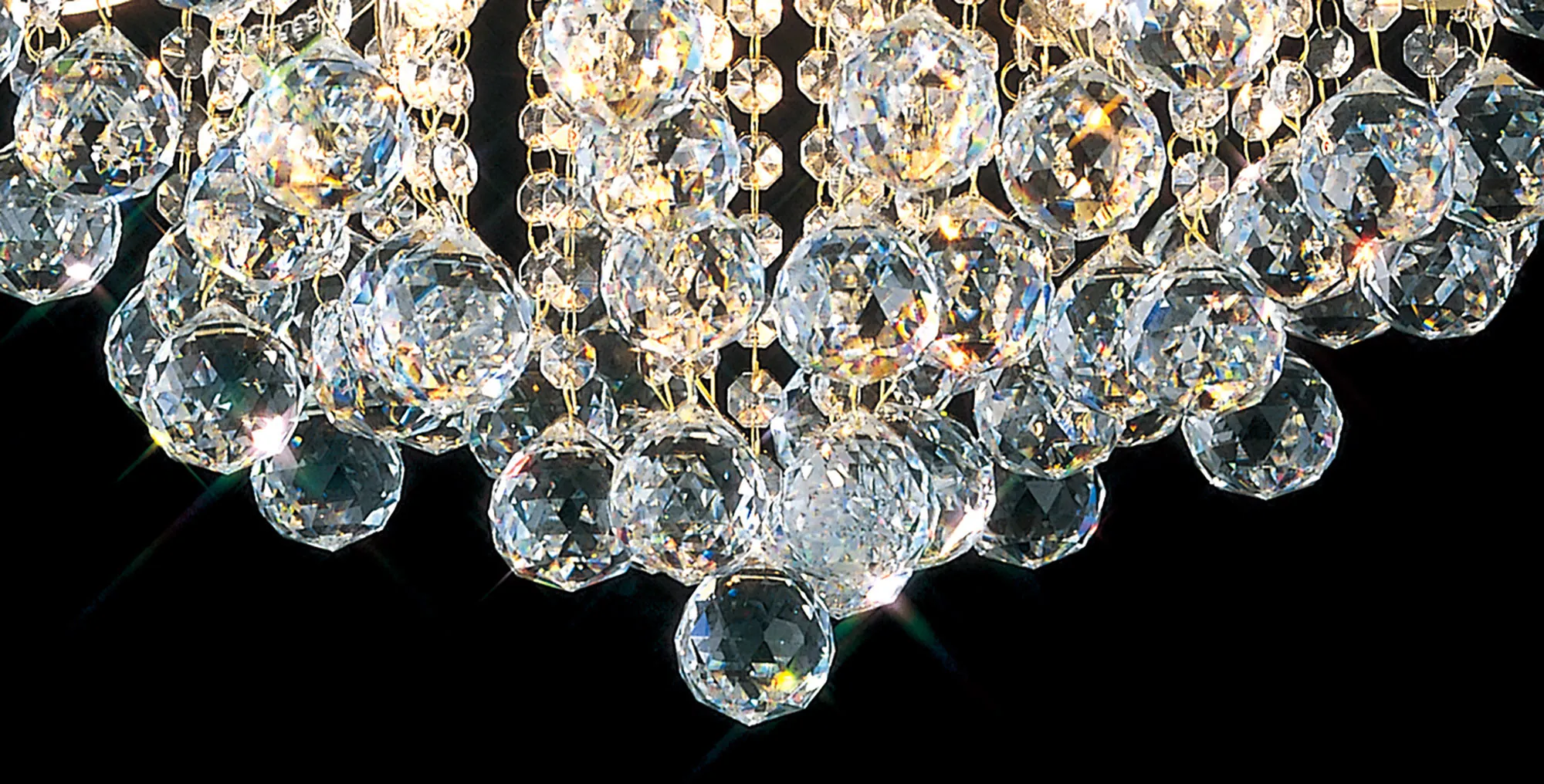 Bask Crystal Chandelier 4 Light French Gold IL30216/BA  Diyas Bask